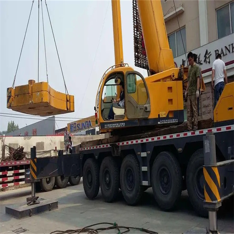 紫金当地吊车出租|机器吊装|75吨|工厂搬迁服务